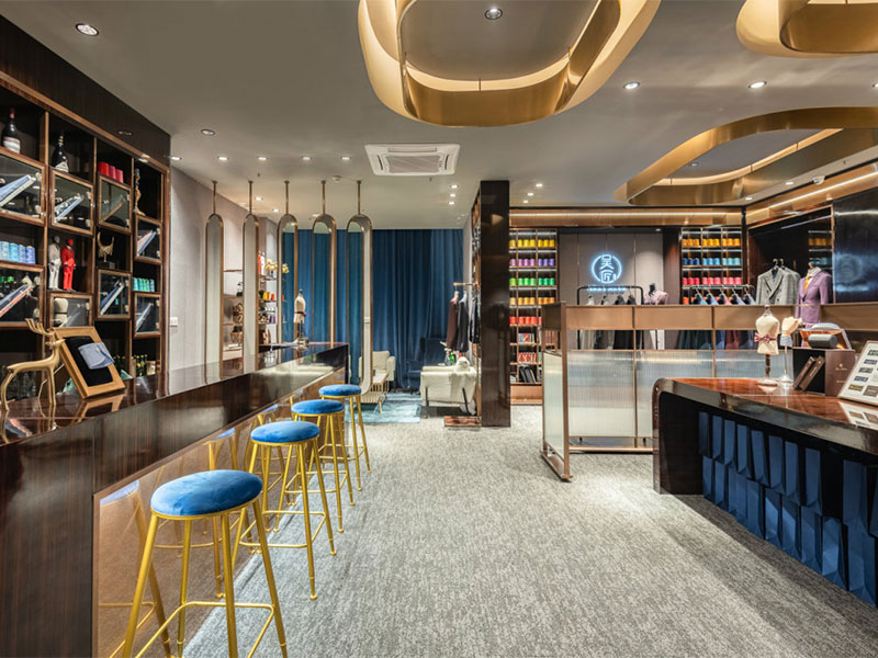 《吳匠》專業西服定制服裝店裝修設計案例