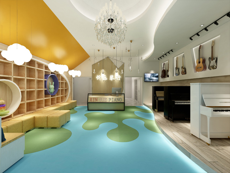 鋼琴培訓(xùn)店裝修設(shè)計(jì)施工案例