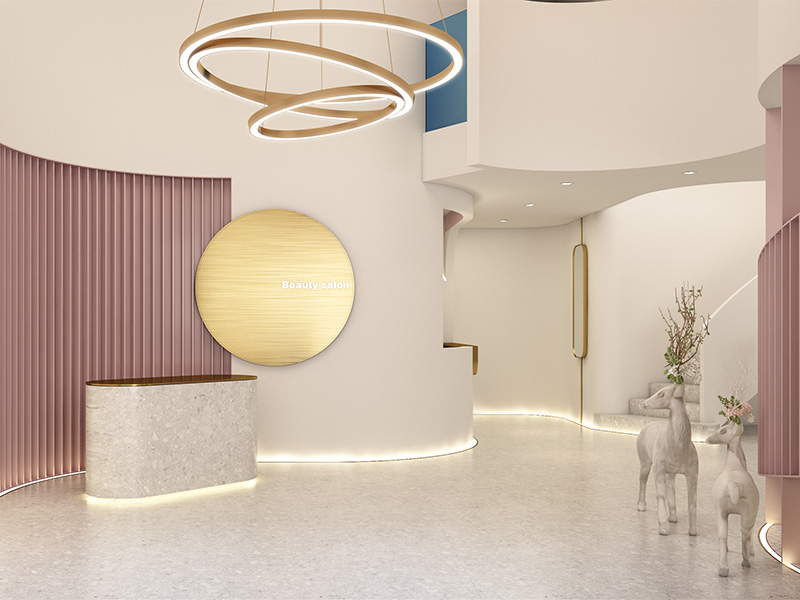 羅蘭佩蒂現(xiàn)代簡約美容院裝修設(shè)計(jì)案例