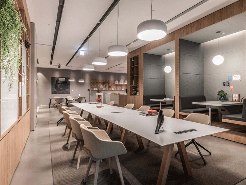 杭州現(xiàn)代1300方辦公室裝修設(shè)計(jì)實(shí)景圖