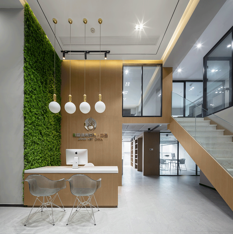 杭州醫(yī)療公司辦公室裝修設計效果圖