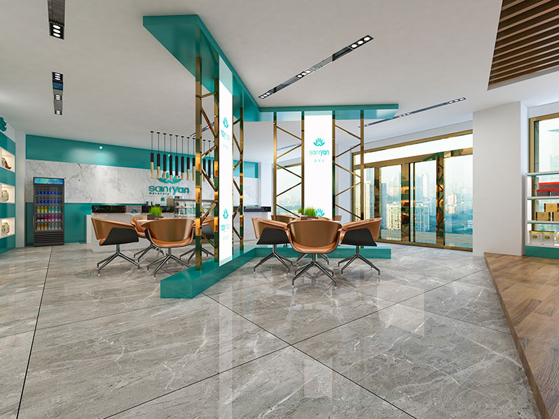 簡約現代大型美容院裝修設計效果圖